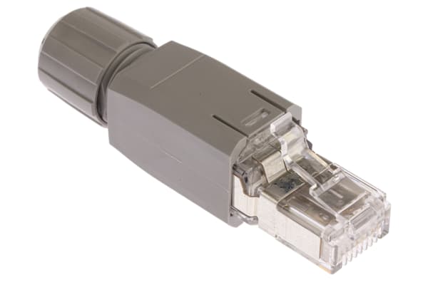 Product image for RJ45 CONNECTOR, IP20, CAT5E, 4-POS