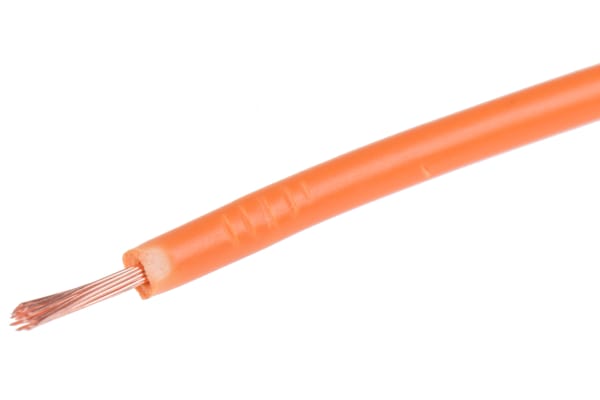 Product image for Orange tri-rated cable 0.5mm 100m
