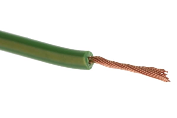 Product image for GREEN/YELLOW TRI-RATED CABLE 0.5MM 100M