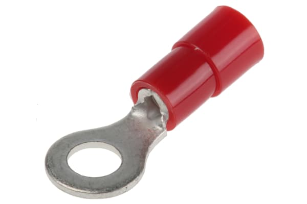 Product image for Ring cable lug, red, 0.5-1.5 mm M4