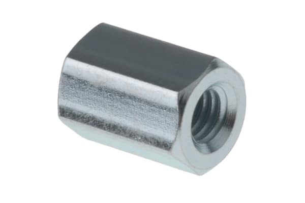 Product image for Threaded spacer,mild steel,M4x10mm,F/F