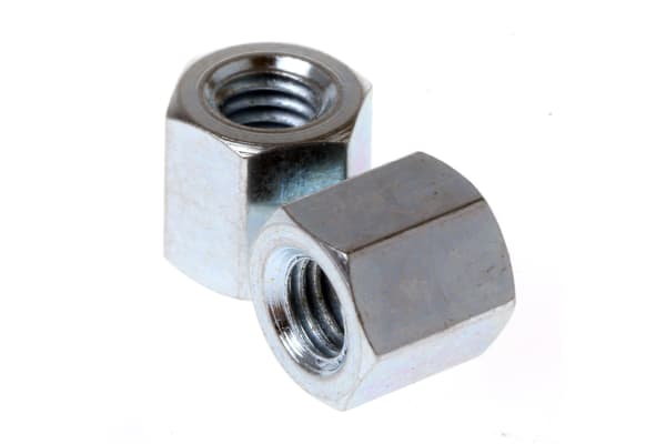 Product image for Threaded spacer,mild steel,M3x5mm,F/F