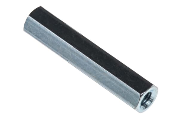 Product image for Threaded spacer,mild steel,M3x25mm,F/F