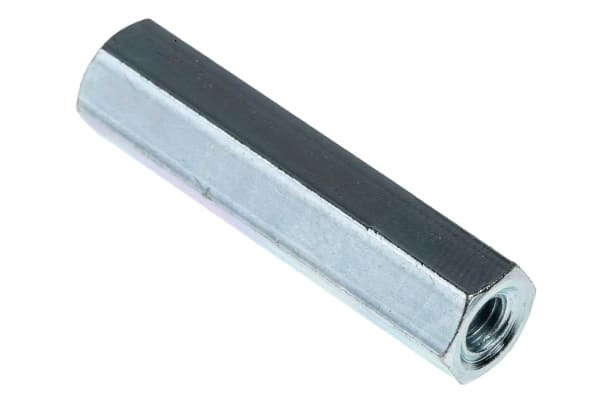 Product image for Threaded spacer,mild steel,M4x30mm,F/F