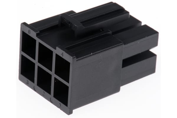 Product image for MEGA-FIT RECEPTACLE HOUSING 6 WAY V-0