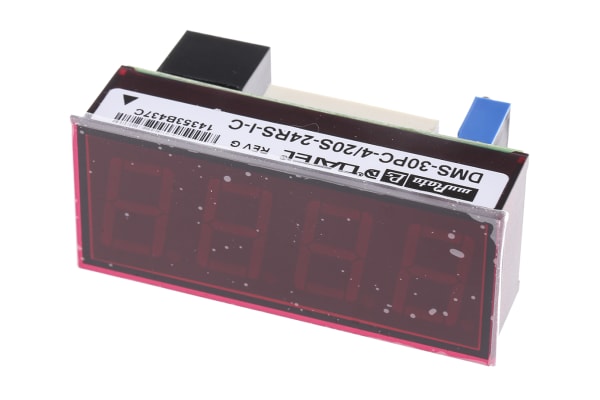 Product image for Digital Volt Meter 4-20mA Red LED 24V