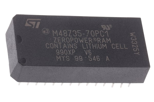 Product image for STMICROELECTRONICS, M48Z35-70PC1