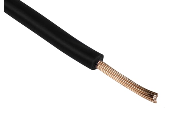 Product image for Black tri-rated cable 6.0mm 100m