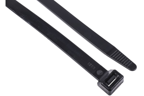 Product image for CABLE TIE 550X12.7 BLACK NYLON 66