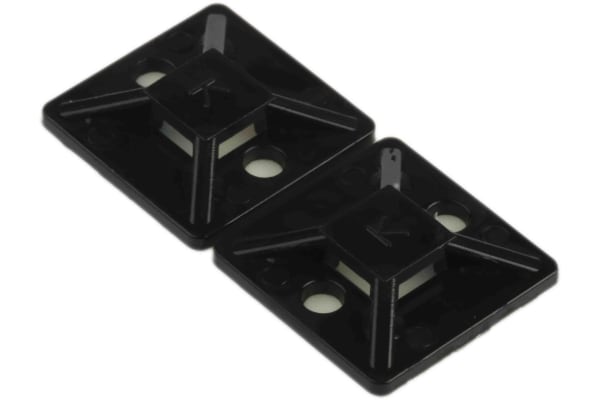 Product image for Cable Tie mount 19.5x19.5 Black Nylon 66