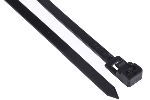 Product image for Cable Tie 125x4.5 Black releasable