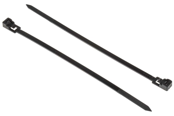 Product image for Cable Tie 150x4.5 Black releasable