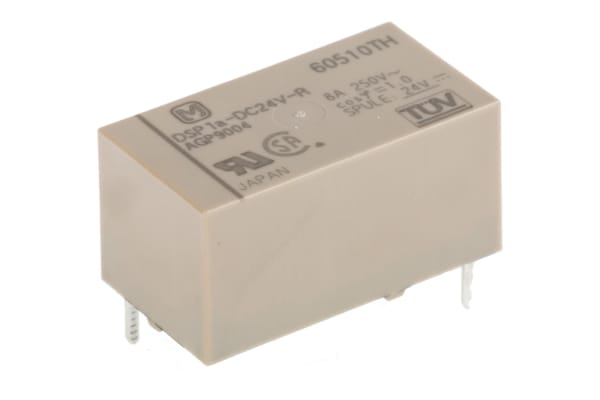 Product image for Relay, 1 Form A 24VDC 1 Form A 8A 250VAC