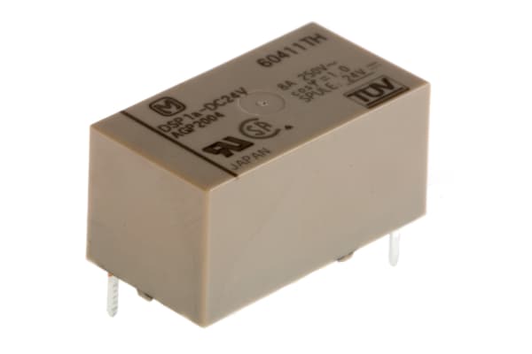 Product image for Relay,Power,SPST-NO,8/5AC/DC,24DC,250Vac