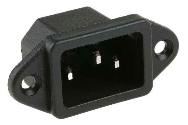 Product image for MAINS INLET,C14 10A,250VAC,SCREW MOUNT