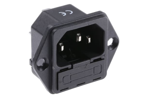 Product image for MAINS INLET,C14 10A,250VAC,SCREW MOUNT