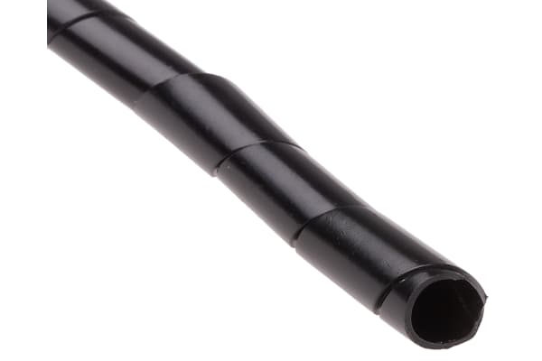 Product image for PE spiral wrap 12mm black 30.5m