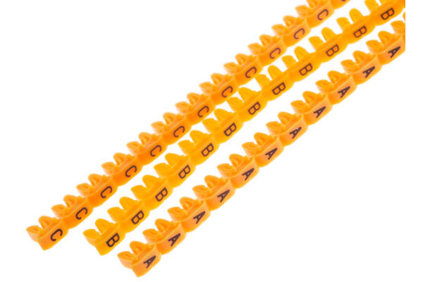 Product image for Clip on Nylon 66  Cable Marker Pk Mixed