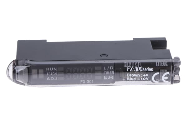 Product image for Panasonic Plastic Fibre Optic Sensor, NPN Output, 960 mW, 12 → 24 V dc