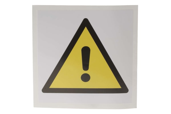 Product image for 100x100mm Vinyl General Warning Sign