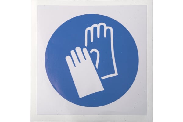 Product image for 100mm Vinyl Wear Protective Gloves Sign