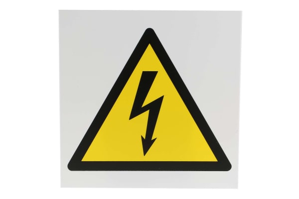 Product image for 200x200mm PP Electricity Sign