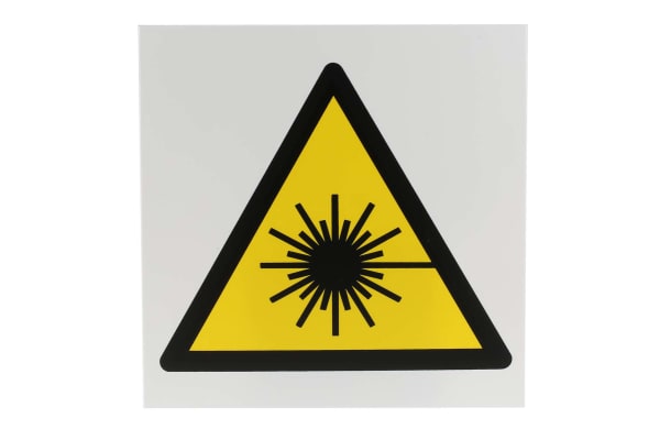 Product image for 200x200mm PP Optical Radiation Sign