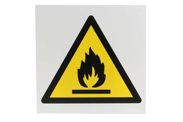 Product image for 200x200mm PP Flammable Material Sign