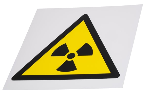 Product image for 200x200mm PP Radioactive Material Sign