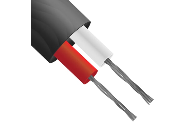 Product image for ANSI Type J Thermocouple Cable 25M