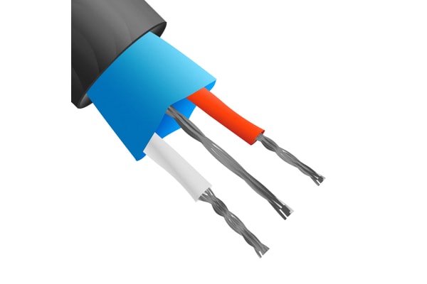 Product image for ANSI Type J Thermocouple Cable 25M