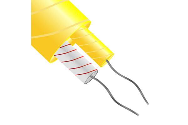 Product image for ANSI Type K Thermocouple Cable 25M