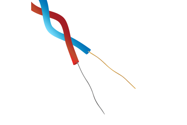 Product image for ANSI Type T Thermocouple Cable 25M