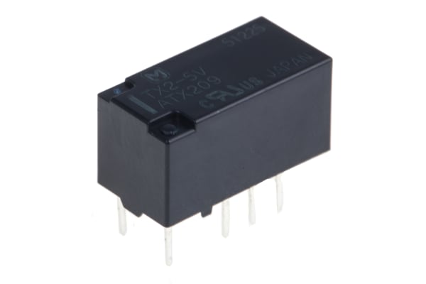 Product image for Relay,DPDT-NO/NC,5DC,Vol-Rtg 30DC,8 Pin