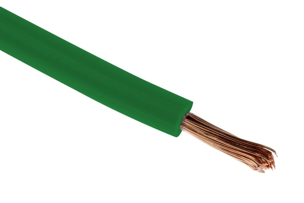 Product image for Green tri-rated cable 0.5mm 100m