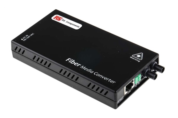 Product image for RJ45 to fibre media ethernet converter