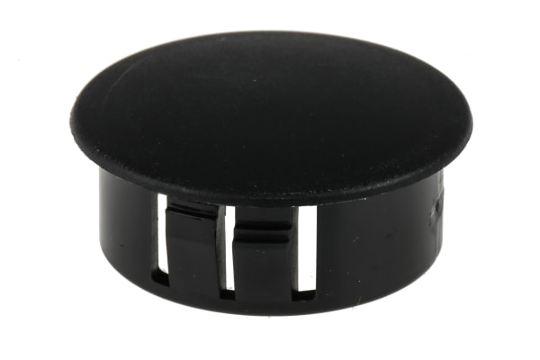 Product image for Blanking plug, nylon, black, 25.4mm dia