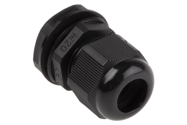 Product image for Nylon Cable Gland M20s Black 6 - 12mm