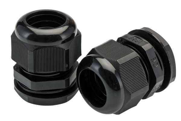 Product image for Nylon Cable Gland M32 Black 18-25mm