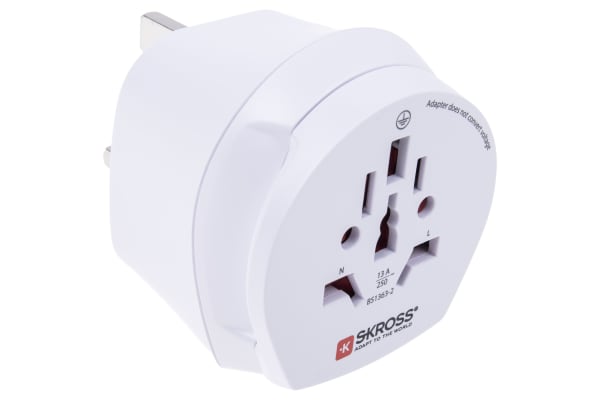 Product image for WORLD TO EURO & UK TRAVEL ADAPTER PLUG