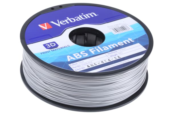 Product image for VERBATIM ABS 1.75MM METAL-GREY 1KG REEL