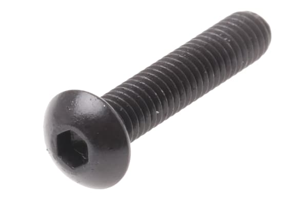 Product image for Blk steel skt button head screw,M4x20mm