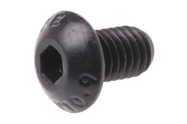 Product image for Blk steel skt button head screw,M5x8mm