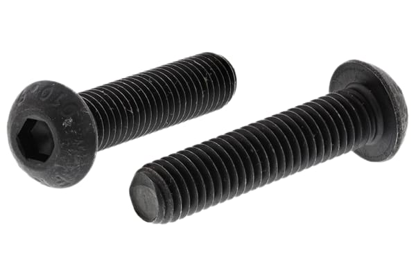 Product image for Blk steel skt button head screw,M8x35mm