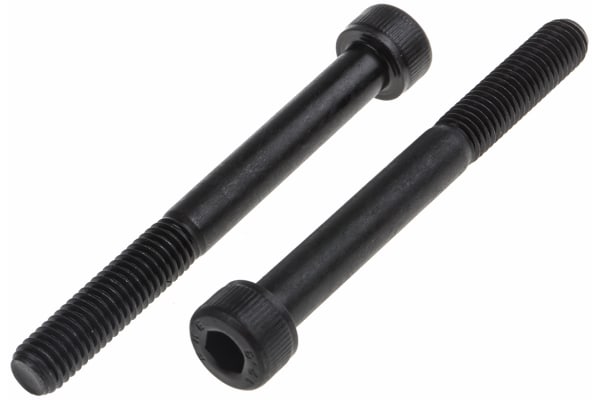 Product image for Blk steel hex skt cap head screw,M8x75mm