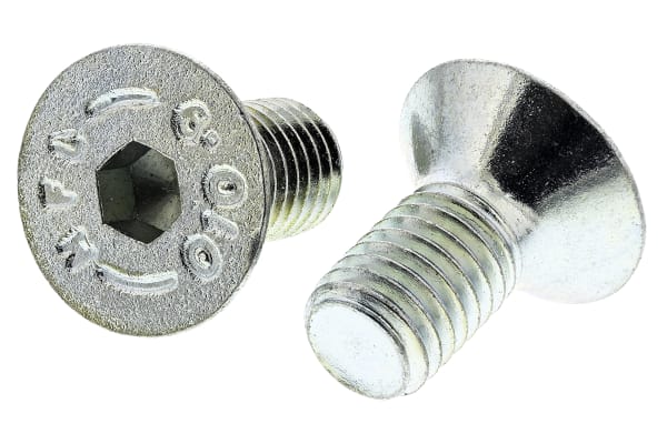 Product image for BZP countersink head,M10x20