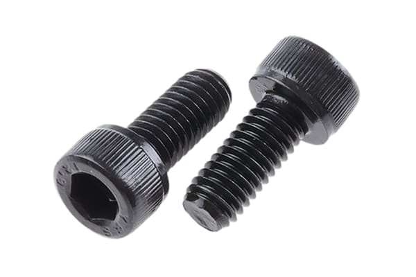 Product image for Blk steel socket head cap screw,M6x14mm