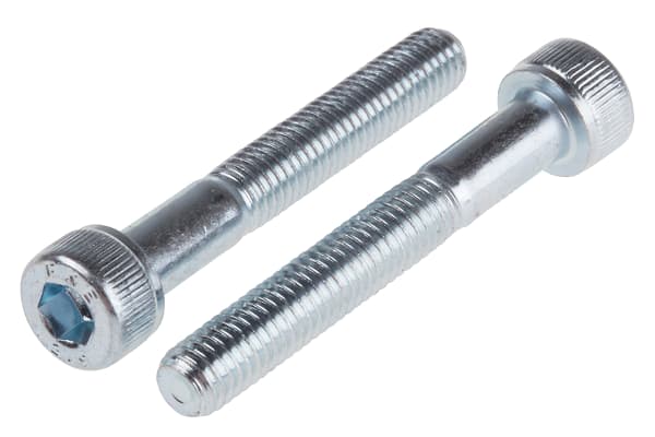 Product image for BZP steel socket head cap screw,M5x35mm