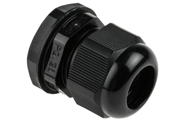 Product image for RS PRO PG 21 Cable Gland With Locknut, Nylon, IP68