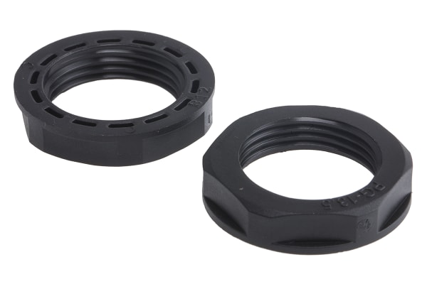 Product image for PG13.5 BLACK LOCKNUT IP68